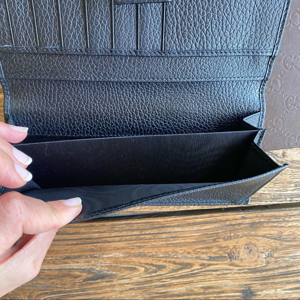 NWOT Gucci continental wallet black - Picture 4 of 10